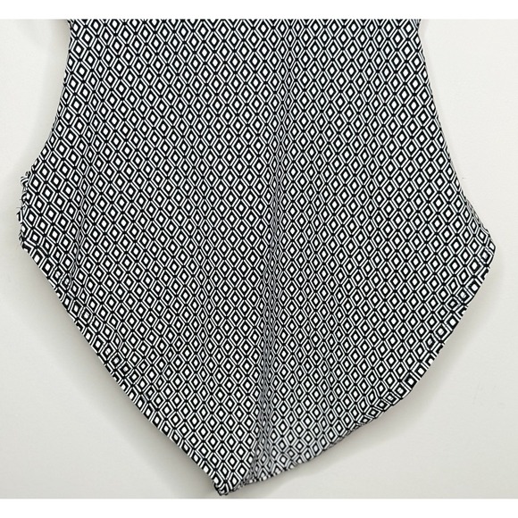 DKNY Women's Removable Straps One Piece Swimsuit Medium Black/White SPF - Picture 13 of 16